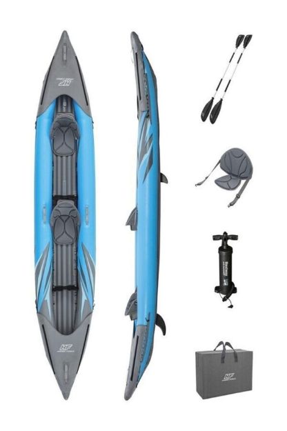 Hydro-Force X2 Surge Elite 2 Kişilik Şişme Kano 382x94x42 cm + 2 Kürek + Pompa + Taşıma Çantası resmi