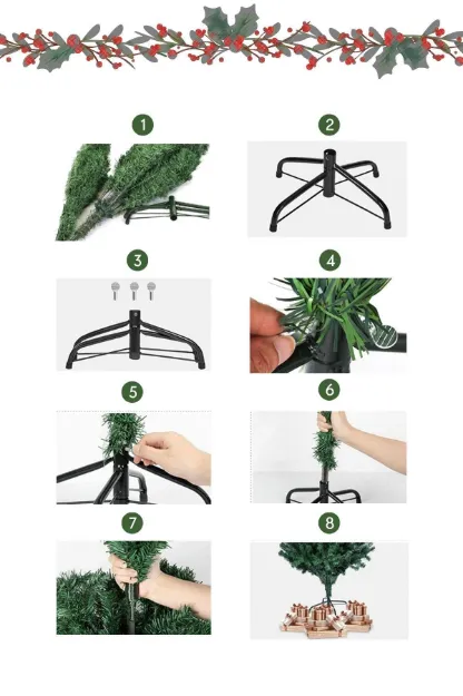 Premium Luxury Series 180 CM Simli Gold Yılbaşı Çam Ağacı | Işıltılı Dekoratif Ağaç resmi